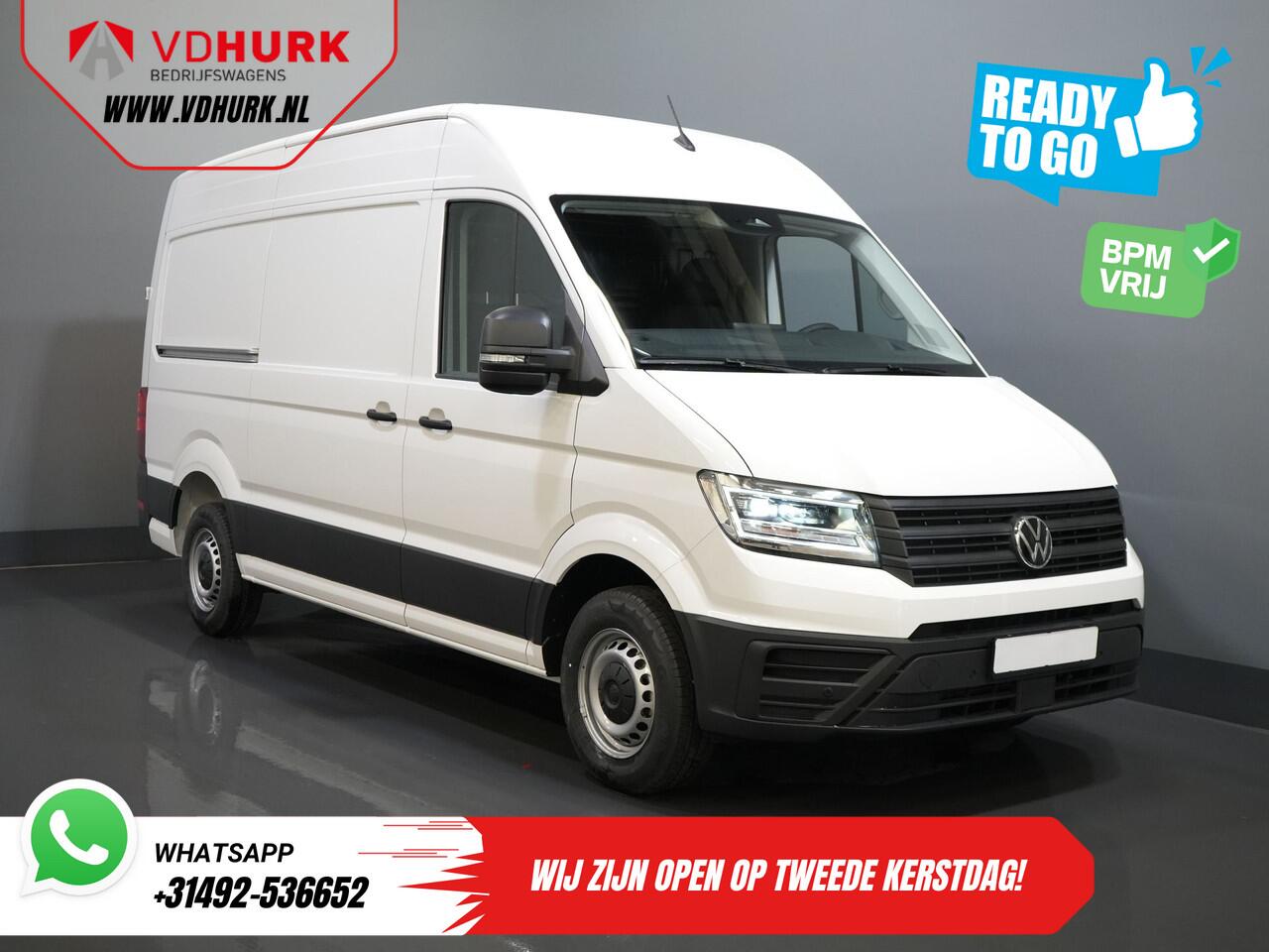 Volkswagen CRAFTER 35 2.0 TDI 140 pk DSG Aut. L3H3 BPM VRIJ! Gev.Stoel/ LED/ Virtual Cockpit/ Camera/ Cruise/ Carplay