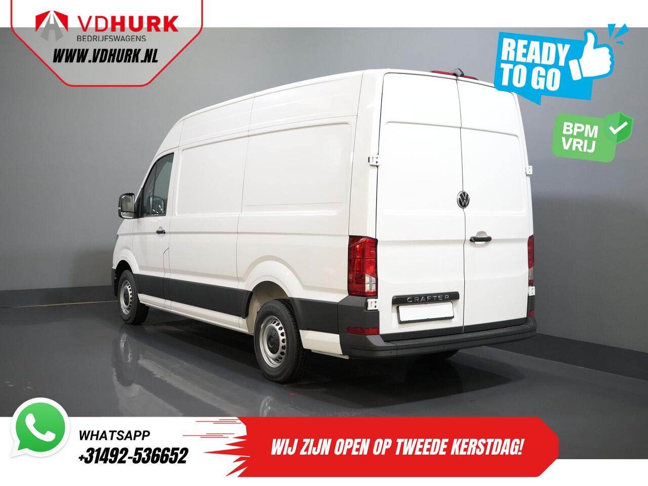 Volkswagen CRAFTER 35 2.0 TDI 140 pk DSG Aut. L3H3 BPM VRIJ! Virtual Cockpit/ LED/ Camera/ Cruise/ Carplay/ Gev.Stoel