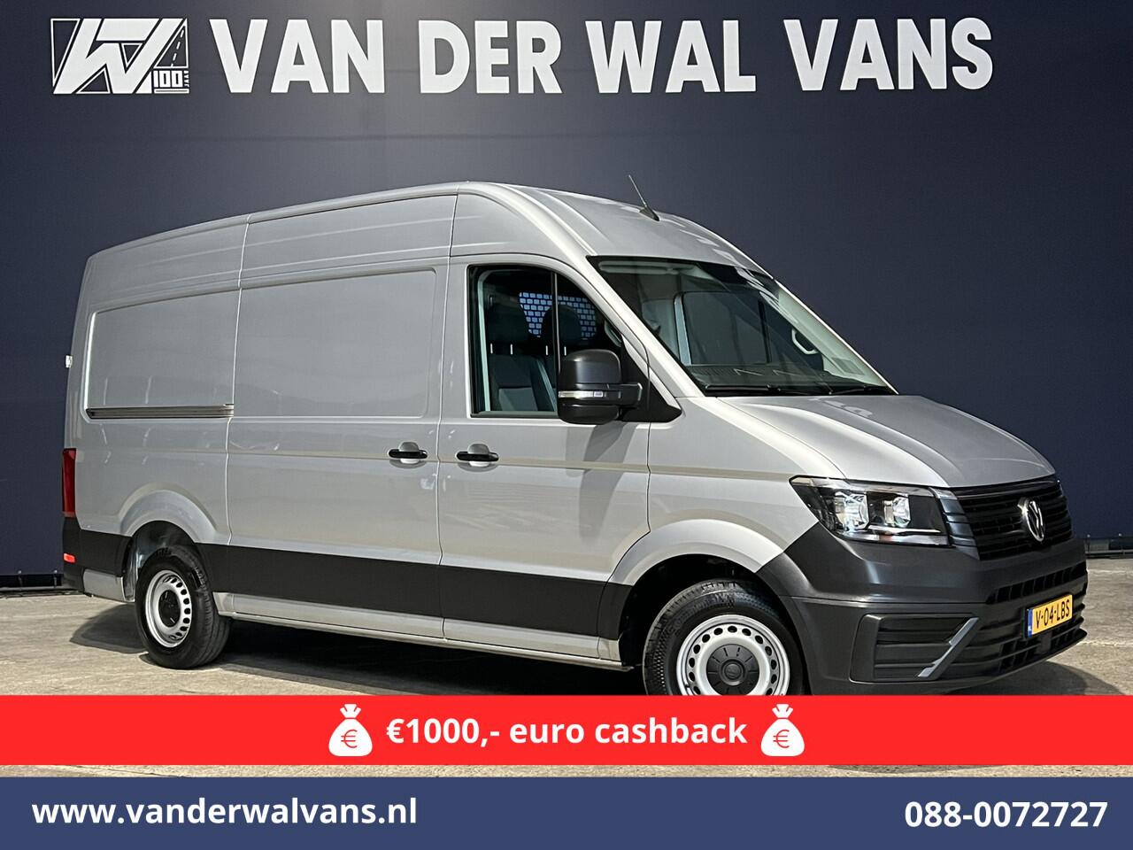 Volkswagen CRAFTER 2.0 TDI 141pk L3H3 L2H2 Euro6 Airco | Navigatie | Apple Carplay | Cruisecontrol Android Auto, Bijrijdersbank, 3000kg trekvermogen, zilver