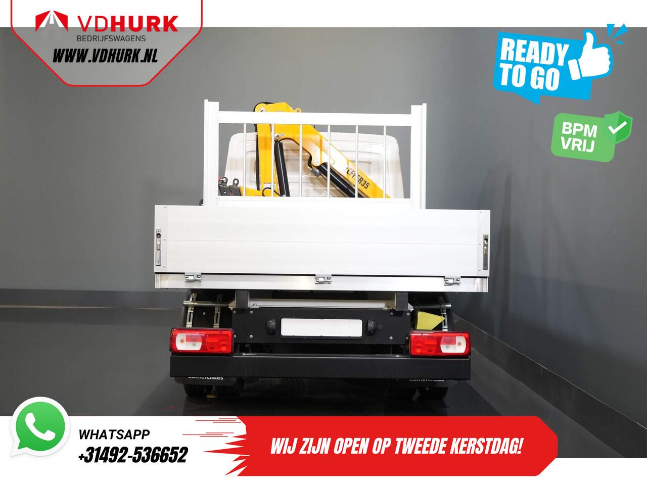 Volkswagen CRAFTER 50 165 pk Effer 352S Kraan/ Crane/ Kran/ Autokran/ PTO/ Open laadbak/ Dubbel Lucht