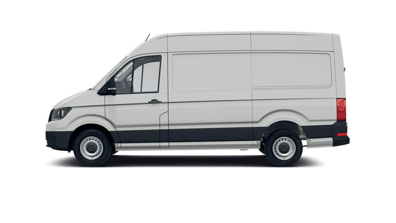 Volkswagen CRAFTER Bedrijfswagens Trendline L3H3 35 (140 pk) 103 kW pk 6 versn. Hand | BPM vrij | Vierseizoensbanden | Trekhaak met vaste kogel (inclusief aanhangwagenstabilisator) | Middelhoog dak (h3) | Achteruitrijcamera (rear view) |