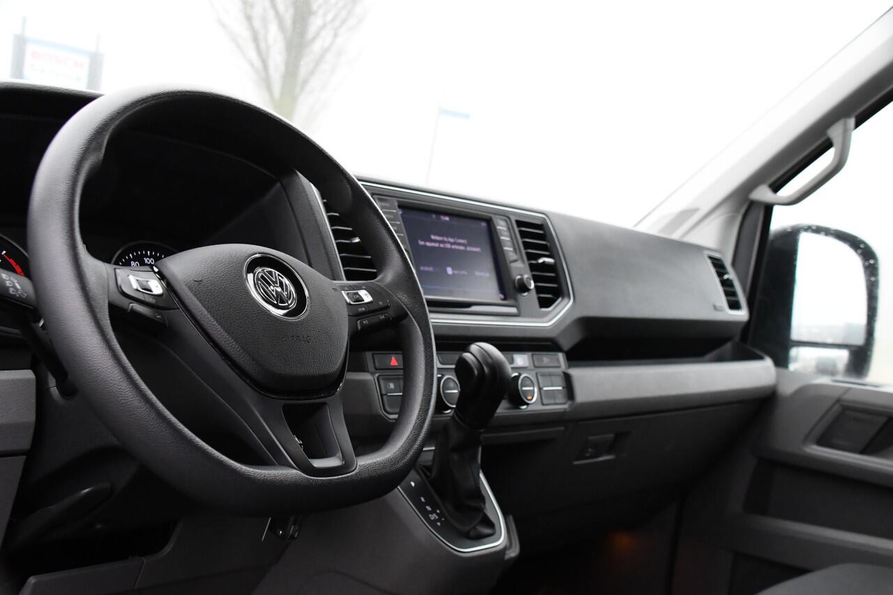 Volkswagen CRAFTER 35 2.0 TDI L4H4 Highline Adaptieve Cruise, Camera, Carplay, LED, Clima, Automaat, Sensoren, 177pk, Trekhaak, Sensoren, Uniek! camper project