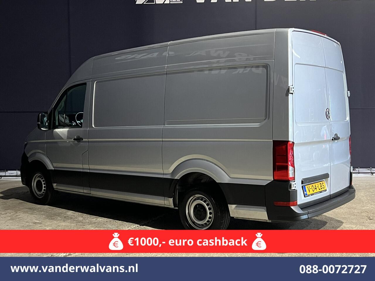 Volkswagen CRAFTER 2.0 TDI 141pk L3H3 L2H2 Euro6 Airco | Navigatie | Apple Carplay | Cruisecontrol Android Auto, Bijrijdersbank, 3000kg trekvermogen, zilver