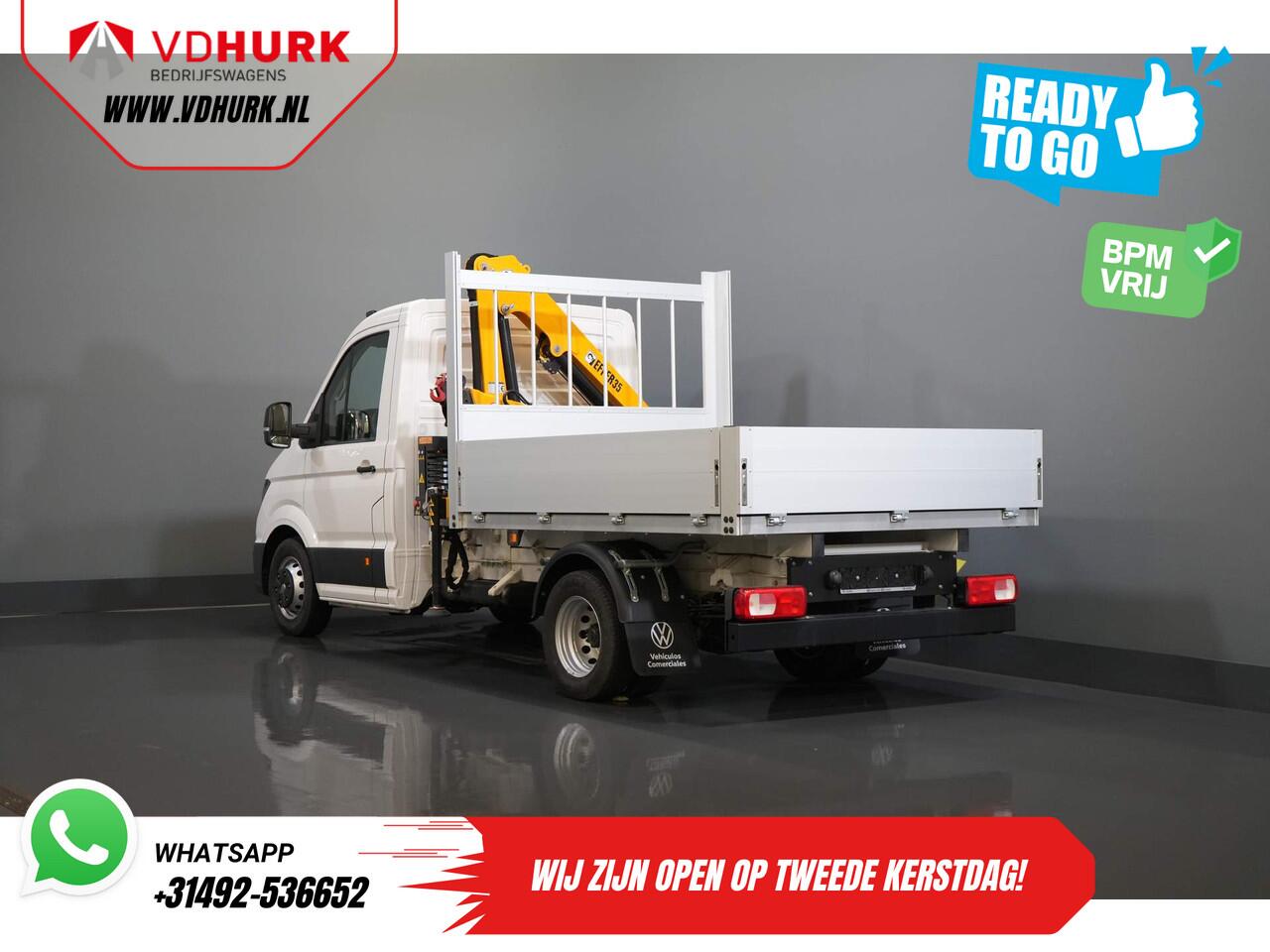 Volkswagen CRAFTER 50 165 pk Effer 352S Kraan/ Crane/ Kran/ Autokran/ PTO/ Open laadbak/ Dubbel Lucht