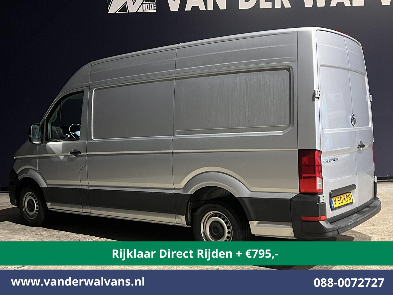 Volkswagen CRAFTER 2.0 TDI 140pk L3H3 L2H2 Euro6 *Rijklaar Direct Rijden* Airco | Navigatie | Apple Carplay | Android Auto | Cruisecontrol Bijrijdersbank, 3000kg trekvermogen, zilver