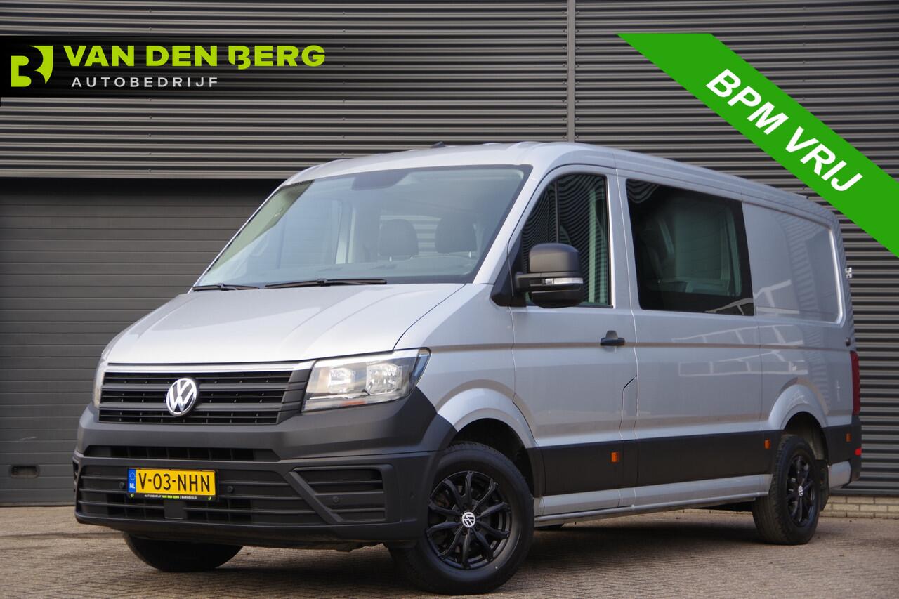 Volkswagen CRAFTER 35 2.0 TDI L3H2 DC 6P, 140PK AUT. LEDER, TREKHAAK, CAMERA, NAVI, AIRCO, APPLE CARPLAY/ANDROID AUTO, DUBBELE CABINE, DUBBEL CABINE