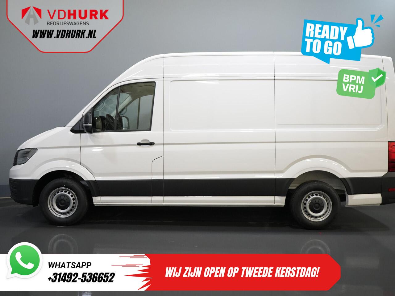 Volkswagen CRAFTER 35 2.0 TDI 140 pk DSG Aut. L3H3 BPM VRIJ! Gev.Stoel/ LED/ Virtual Cockpit/ Camera/ Cruise/ Carplay
