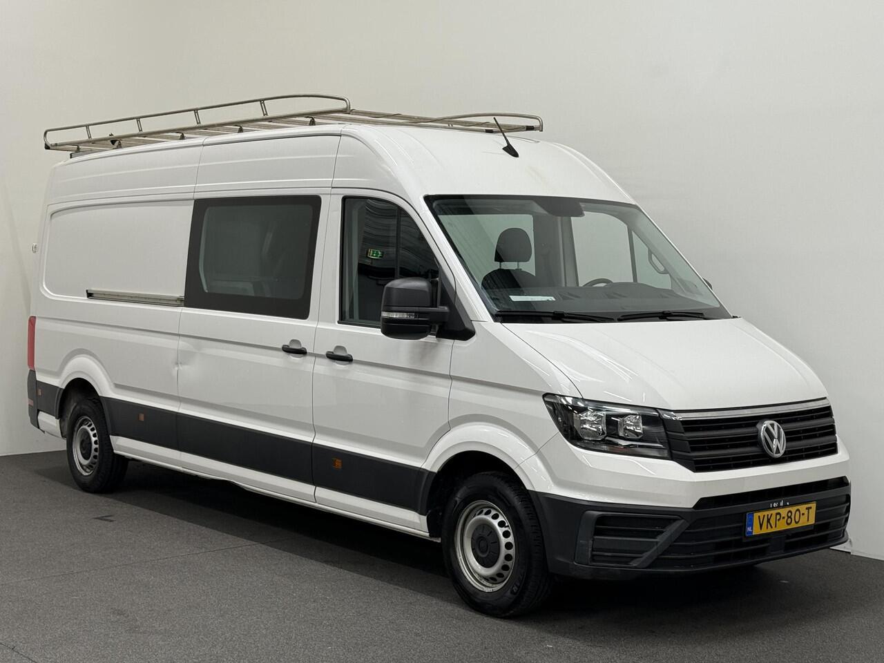 Volkswagen CRAFTER 35 2.0 TDI L4H3 Dubbele Cabine Automaat Navi Airco Cruise Control Imperiaal&Ladder Trekhaak