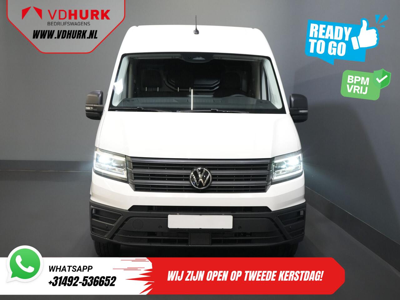 Volkswagen CRAFTER 35 2.0 TDI 140 pk DSG Aut. L3H3 BPM VRIJ! Gev.Stoel/ LED/ Virtual Cockpit/ Camera/ Cruise/ Carplay