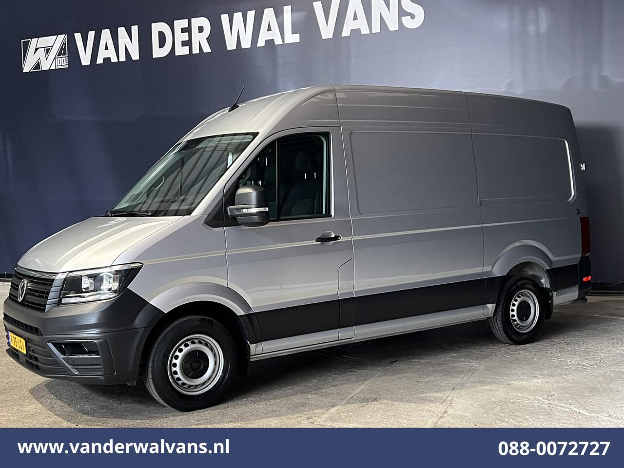 Volkswagen CRAFTER 2.0 TDI 141pk L3H3 L2H2 Euro6 Airco | Camera | Apple Carplay | Cruisecontrol Android Auto, Chauffeursstoel, Parkeersensoren, Bijrijdersbank, 3000kg trekvermogen, zilver