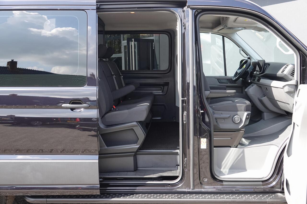 Volkswagen CRAFTER L3H2 | 177Pk Aut. | Dubbele Cabine | Nieuw Model | 10,4'' Navigatie | 19'' | Deep Black