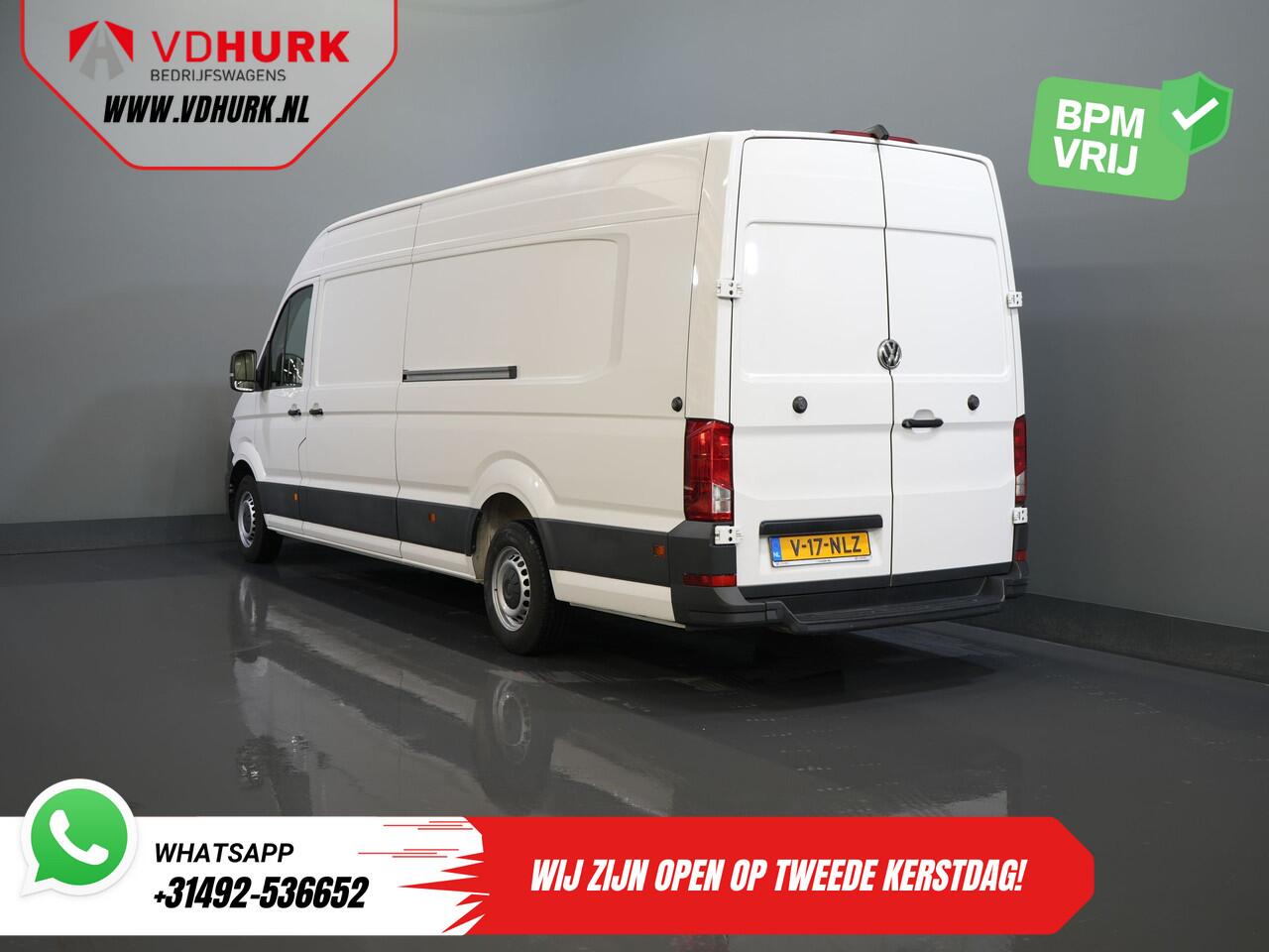 Volkswagen CRAFTER 35 2.0 TDI 140 pk L5H3 BPM VRIJ! 2x Schuifdeuren/ 270 Gr.Deuren/ Carplay/ Camera/ Airco