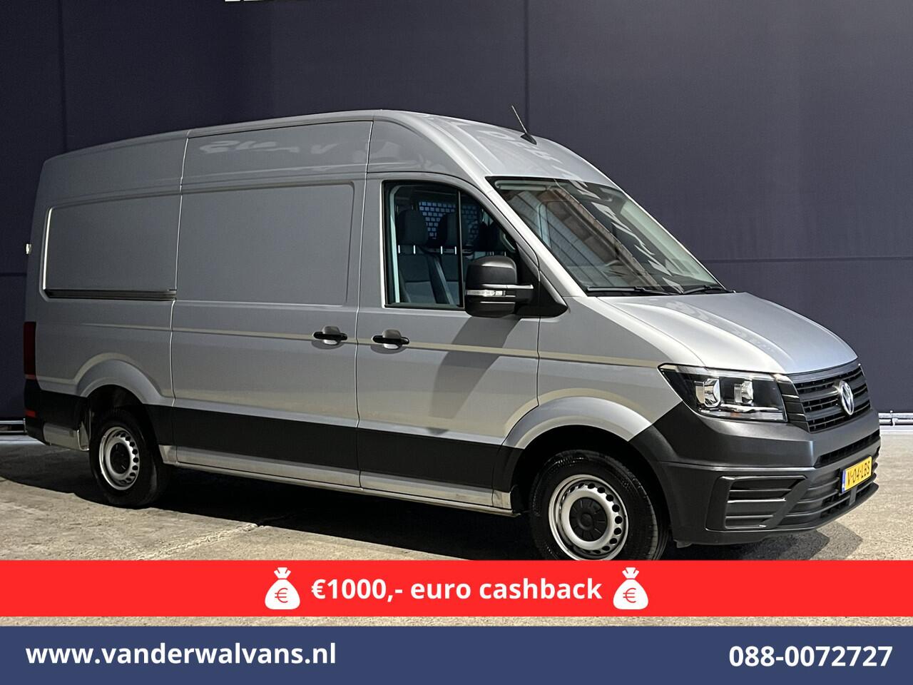 Volkswagen CRAFTER 2.0 TDI 141pk L3H3 L2H2 Euro6 Airco | Navigatie | Apple Carplay | Cruisecontrol Android Auto, Bijrijdersbank, 3000kg trekvermogen, zilver