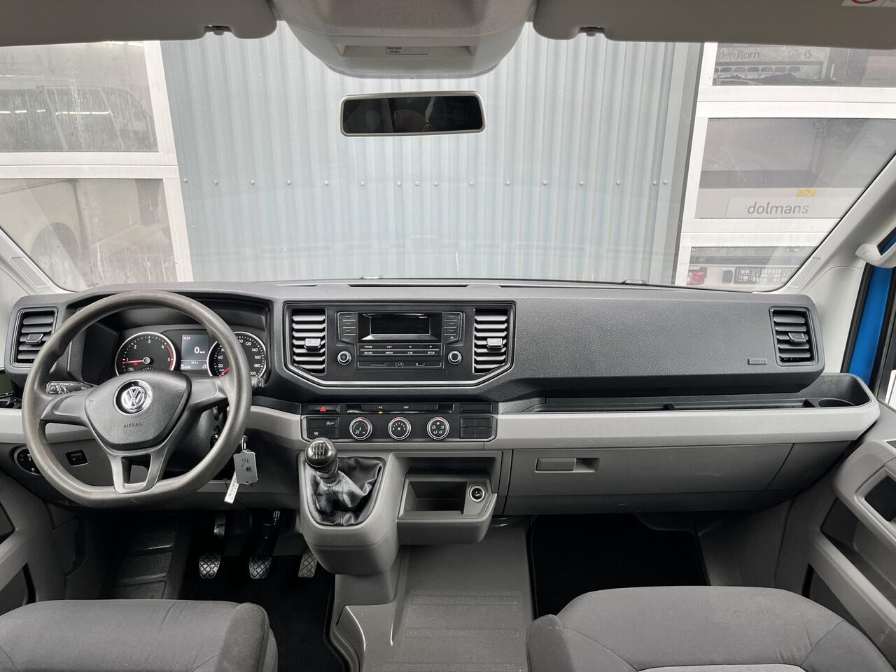 Volkswagen CRAFTER 35 2.0 TDI L3 DC Airco Cruise controle Euro 6 Pick-up Telefoonverbinding Voorruit verwarming 6-persoons Open laadbak Pick-up p-up Bakwagen 1e eigenaar