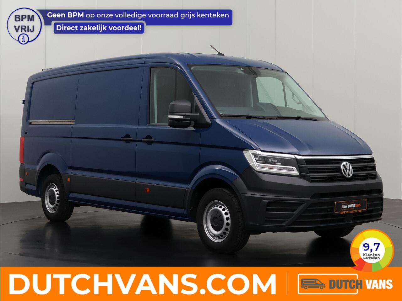 Volkswagen CRAFTER 2.0TDI 177PK DSG Automaat L3H2 Led | Werkplaats | Navigatie | Camera | Airco | Cruise | 3-Persoons | Trekhaak 3000Kg