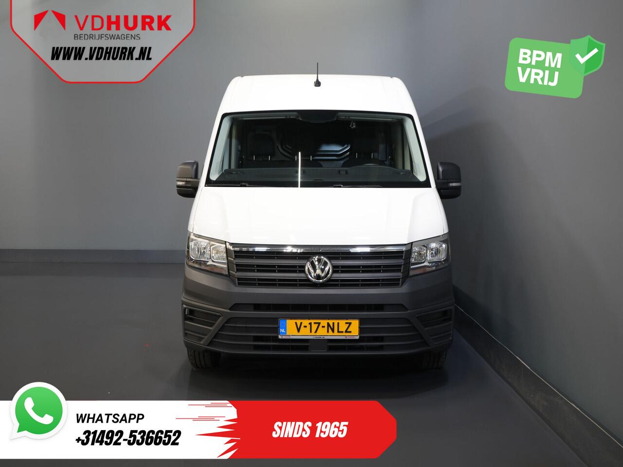 Volkswagen CRAFTER 35 2.0 TDI 140 pk L5H3 BPM VRIJ! 2x Schuifdeuren/ 270 Gr.Deuren/ Carplay/ Camera/ Airco