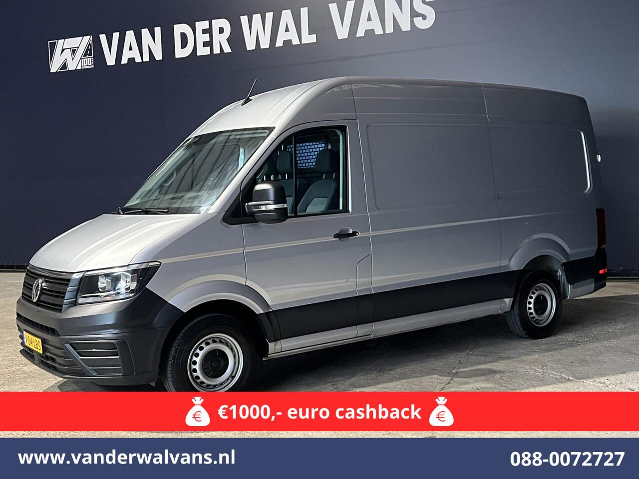 Volkswagen CRAFTER 2.0 TDI 141pk L3H3 L2H2 Euro6 Airco | Navigatie | Apple Carplay | Cruisecontrol Android Auto, Bijrijdersbank, 3000kg trekvermogen, zilver