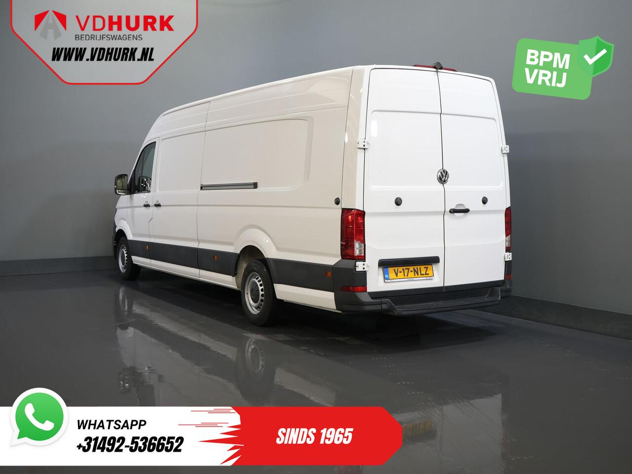 Volkswagen CRAFTER 35 2.0 TDI 140 pk L5H3 BPM VRIJ! 2x Schuifdeuren/ 270 Gr.Deuren/ Carplay/ Camera/ Airco