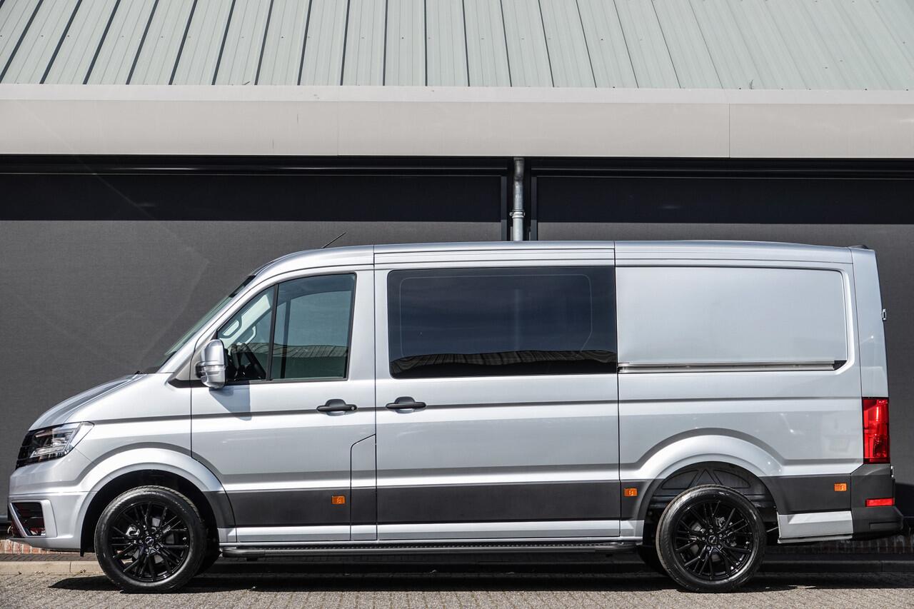 Volkswagen CRAFTER L3H2 | 177Pk Aut. | Dubbele Cabine | 2x Schuifdeur | Nieuw Model | 10,4'' Navigatie | 19'' | Oyster Silver