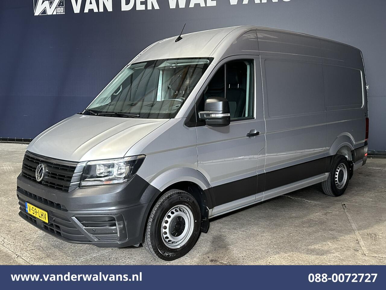 Volkswagen CRAFTER 2.0 TDI 141pk L3H3 L2H2 Euro6 Airco | Camera | Apple Carplay | Cruisecontrol | Chauffeursstoel Parkeersensoren, Bijrijdersbank, 3000kg trekvermogen, Android Auto, zilver