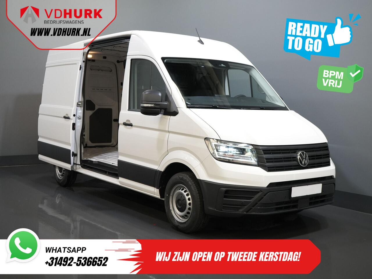 Volkswagen CRAFTER 35 2.0 TDI 140 pk DSG Aut. L3H3 BPM VRIJ! Gev.Stoel/ LED/ Virtual Cockpit/ Camera/ Cruise/ Carplay