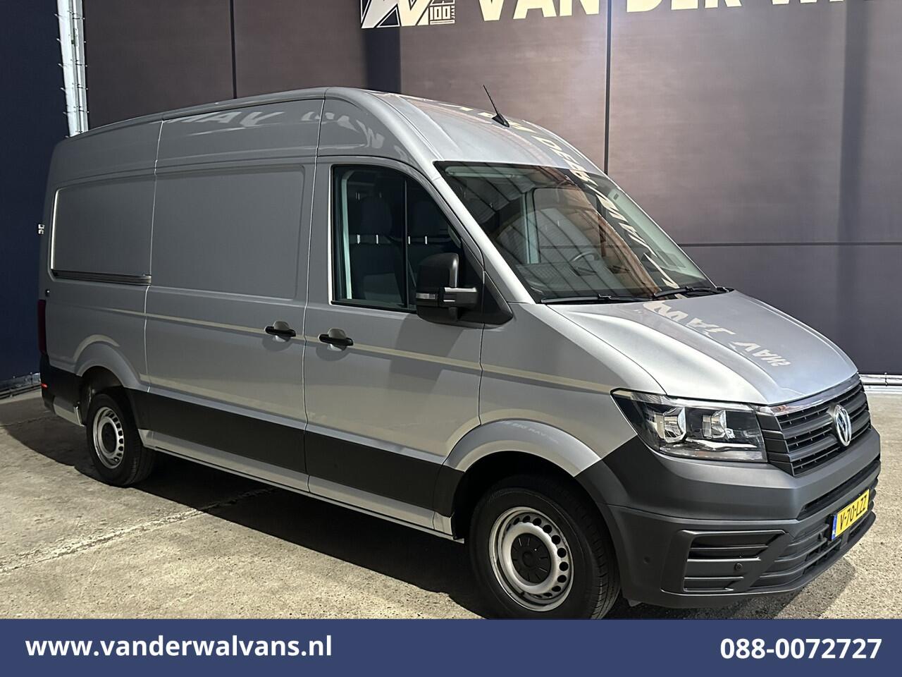 Volkswagen CRAFTER 2.0 TDI 141pk L3H3 L2H2 Euro6 Airco | Camera | Navigatie | Android Auto | Stoelverwarming Parkeersensoren, Bijrijdersbank, 3000kg trekvermogen, zilver