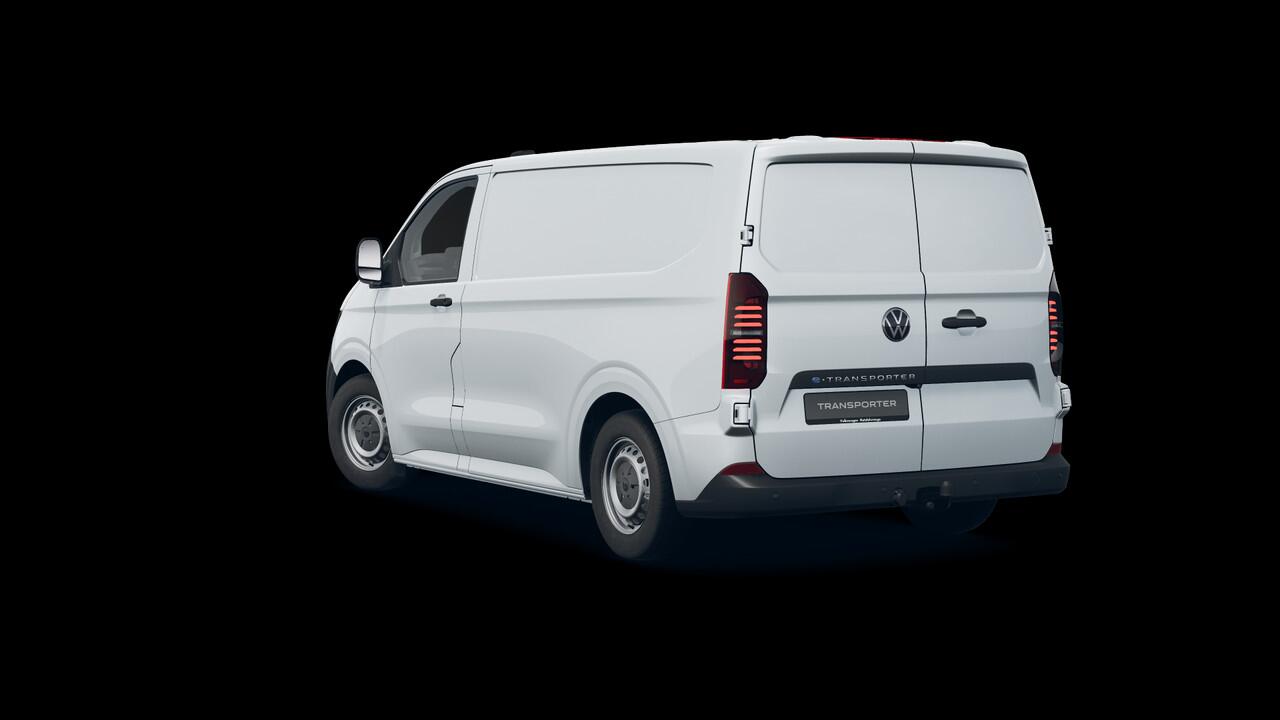 Volkswagen E-Transporter Bedrijfswagens Bestelwagen L1 218pk 64kWh Elektrische aandrijving | Bijrijdersbank | Trekhaak, vast | Navigatiesysteem 13" met draadloos App-Connect | Achterdeuren zonder ruit |