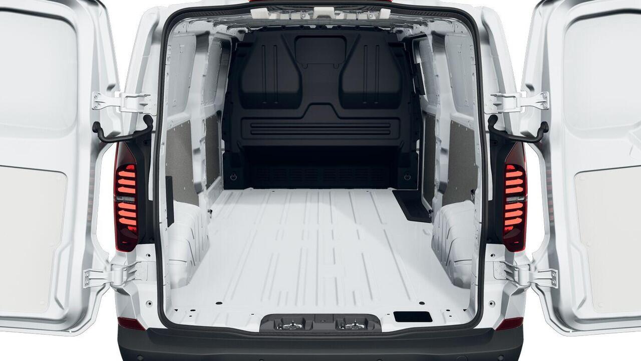 Volkswagen E-Transporter Bedrijfswagens L2 160 kW (218 pk) Elektrische aandrijving | Vaste trekhaak | Voorbereiding voor vw connect en vw connect plus | Bestuurdersassistentiepakket plus | Achterdeuren zonder ruit |