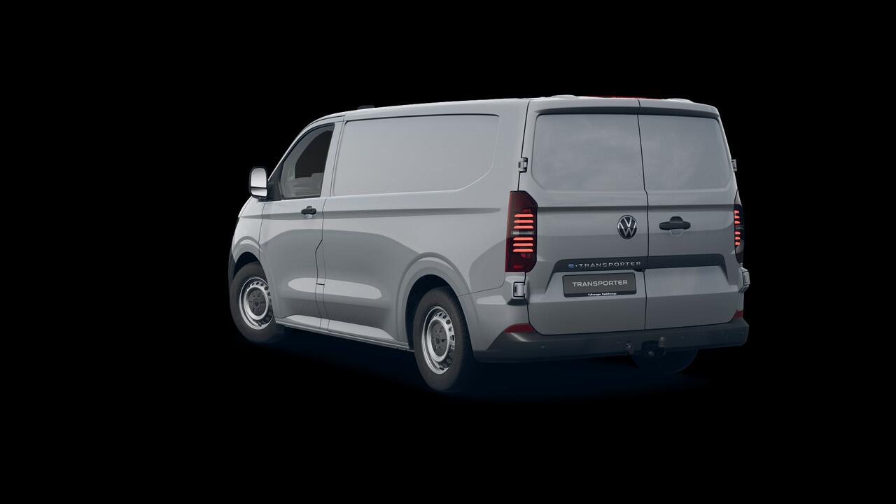 Volkswagen E-Transporter Bedrijfswagens Bestelwagen L1 218pk 64kWh Elektrische aandrijving | Bijrijdersbank | Trekhaak, vast | Navigatiesysteem 13" met draadloos App-Connect | Achterdeuren zonder ruit |