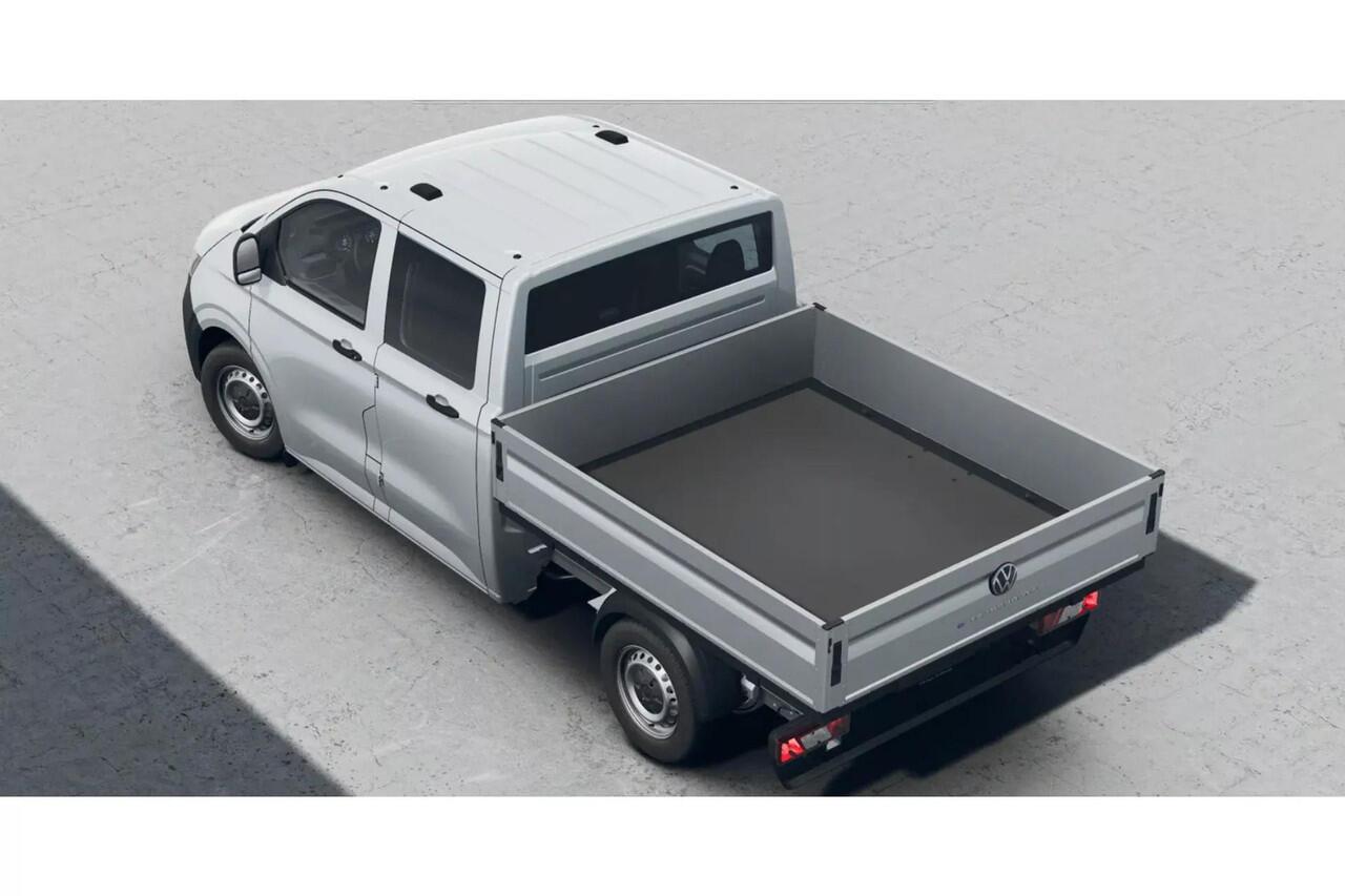 Volkswagen E-Transporter Bedrijfswagens Pick-up Dubbele Cabine 100 kW (136 pk) 64 kWh Elektrische aandrijving R | Pick Up | Trekhaak, vast | Dubbele Cabine | Robuust kunstleder | Bijrijdersbank | Alarm | Bestuurdersassistentiepakket