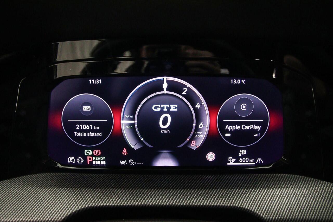 Volkswagen GOLF GTE 1.5 TSI eHybrid 272pk DSG Automaat Lederen bekleding, Adaptive cruise control, Panoramadak, Head up display, 360 camera, Achteruitrijcamera