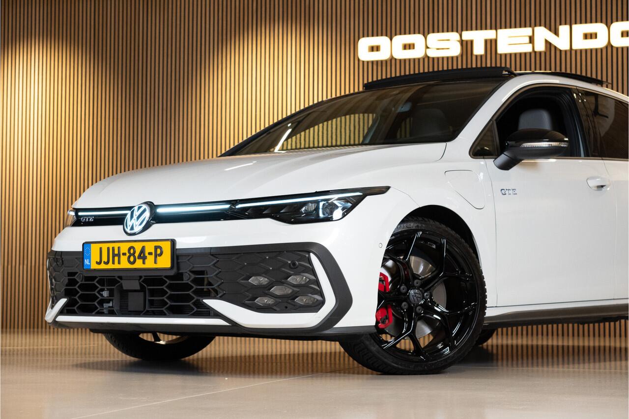 Volkswagen GOLF 1.5/272pk eHybrid GTE|2025|Panoramadak|Leer+Memory|Matrix LED|Trekhaak|19"Blackstyle|Cruise+ACC|PDC+Assist+Camera|LED-Mistlampen|VOL!