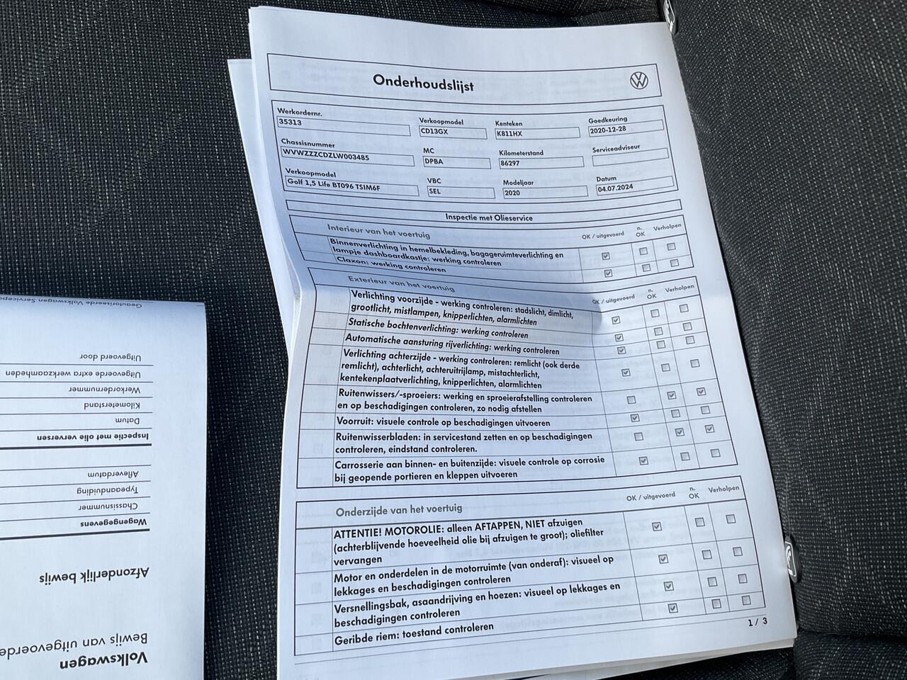 Volkswagen GOLF 1.5 TSI Life Adap.Cruise Sfeerverl Carplay Led NL-Auto Dealer-Onderhouden!