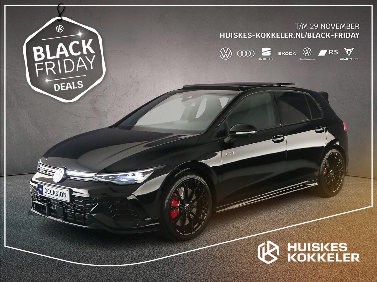 Volkswagen GOLF GTI Clubsport 2.0 TSI 300pk DSG Automaat Akrapovic, Panoramadak, Black Style, Harman Kardon audio, Adaptive cruise control, LED matrix koplampen, 360 camera