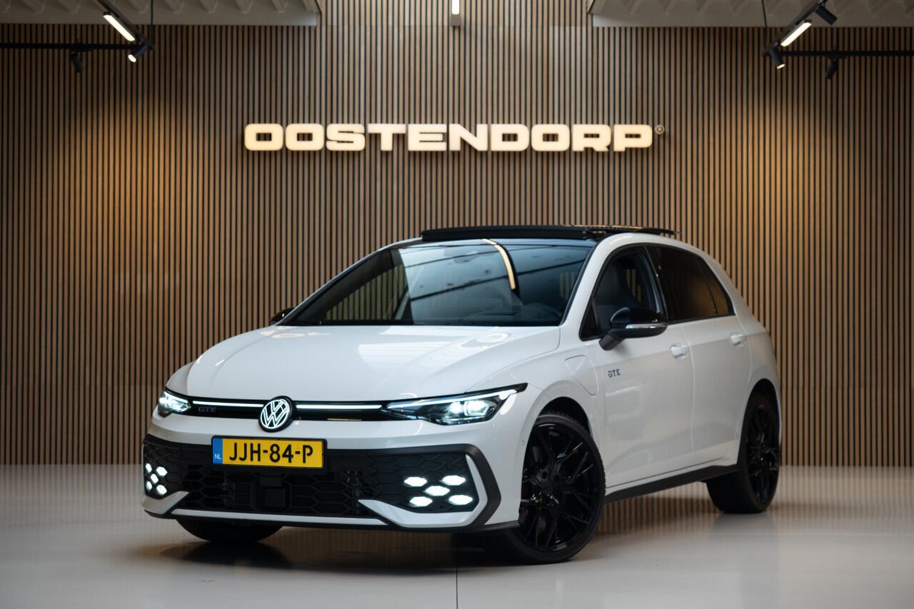 Volkswagen GOLF 1.5/272pk eHybrid GTE|2025|Panoramadak|Leer+Memory|Matrix LED|Trekhaak|19"Blackstyle|Cruise+ACC|PDC+Assist+Camera|LED-Mistlampen|VOL!