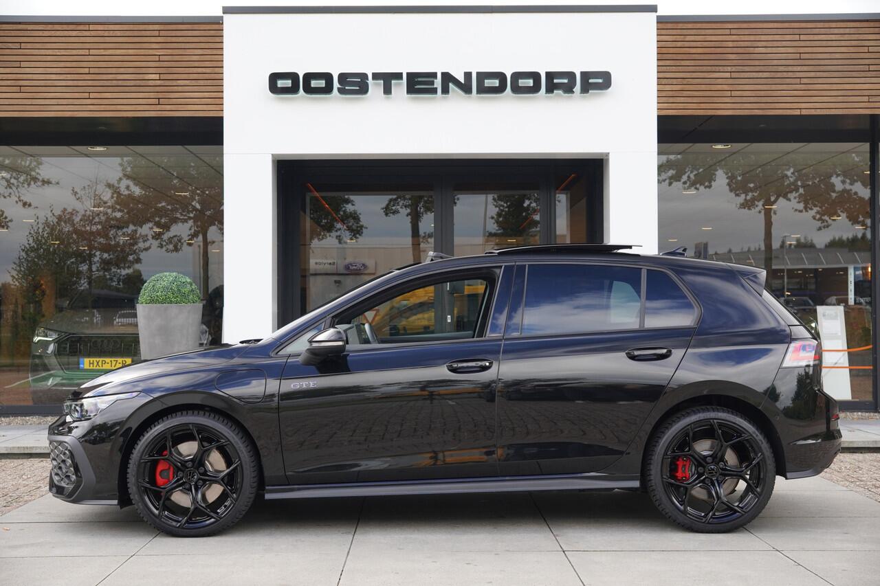 Volkswagen GOLF 1.5/272pk eHybrid GTE|2025|Panoramadak|Leer+Memory|Matrix LED|Trekhaak|19"Blackstyle|Cruise+ACC|PDC+Assist+Camera|LED-Mistlampen|VOL!