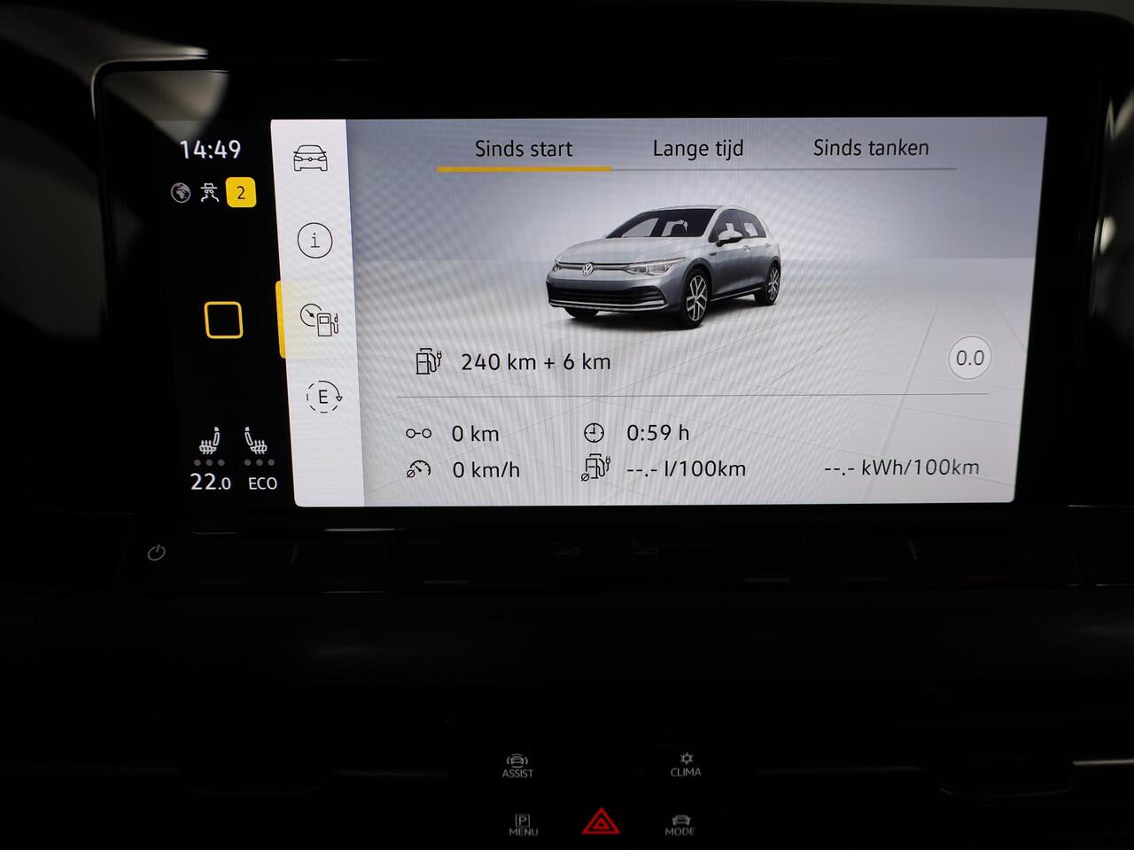 Volkswagen GOLF 1.4 eHybrid Style 204 pk Automaat (DSG) | Navigatie | Parkeersensoren | Autom. airco (3 zones) | Stoelverwarming | LED koplampen |