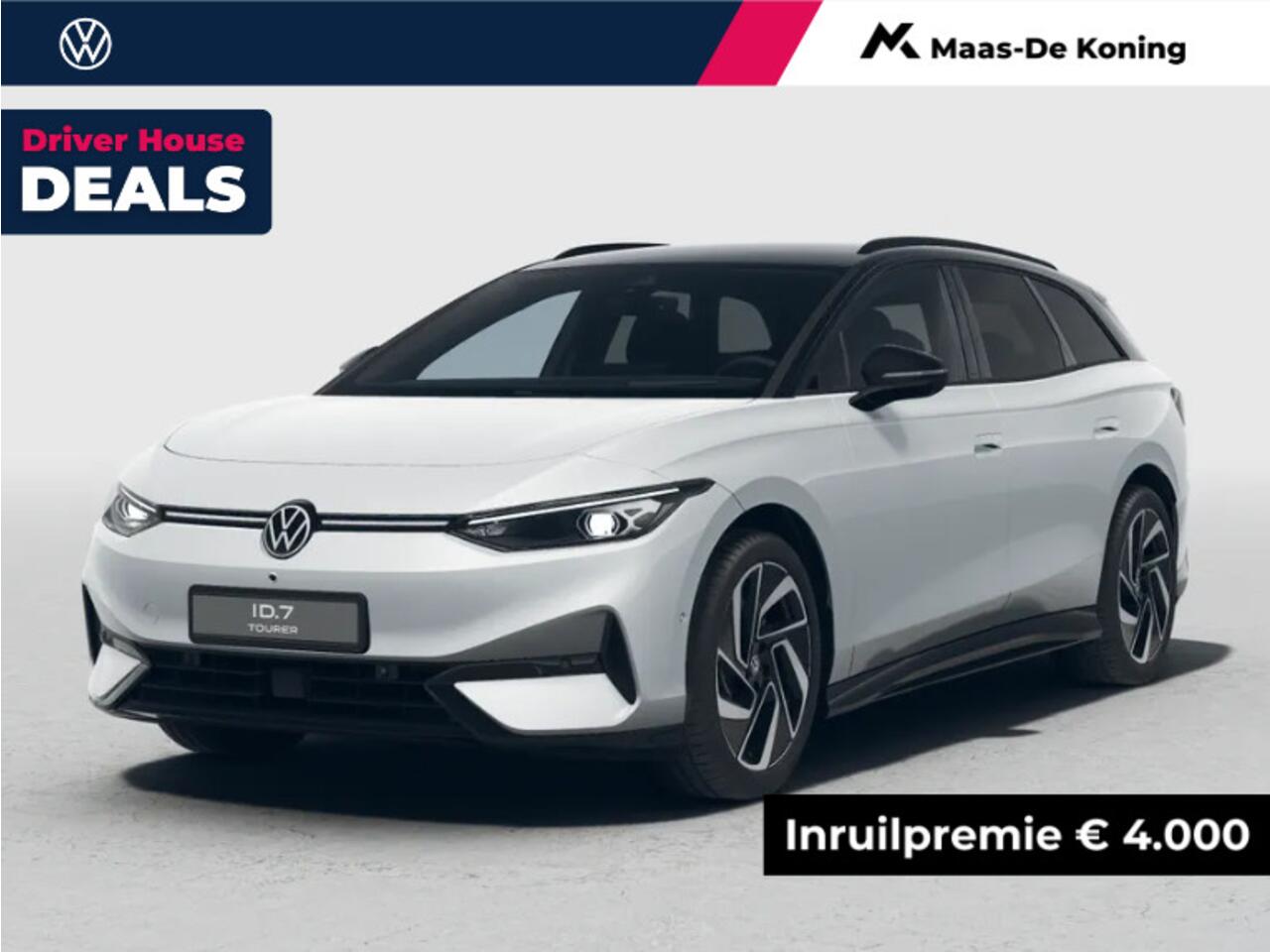 Volkswagen ID ID.7 Tourer Pro Limited Edition 77 kWh accu 286 PK · Stuurwiel verwarmd · Draadloze telefoonlader · 360 Rondomzicht camera · Prijs is inclusief inruilpremie ·