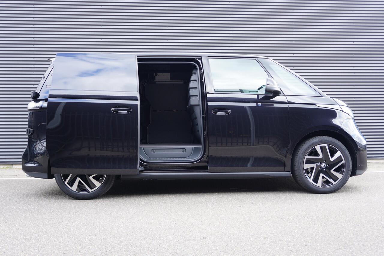 Volkswagen ID. Buzz Cargo ID. Buzz Cargo 340 pk 4-Motion ID. Buzz Cargo 340 pk 4-Motion, Anniversary Edition, Achteruitrijcamera, Bijrijdersbank, Navigatie, Achterdeuren zonder ruit, Warmtepomp