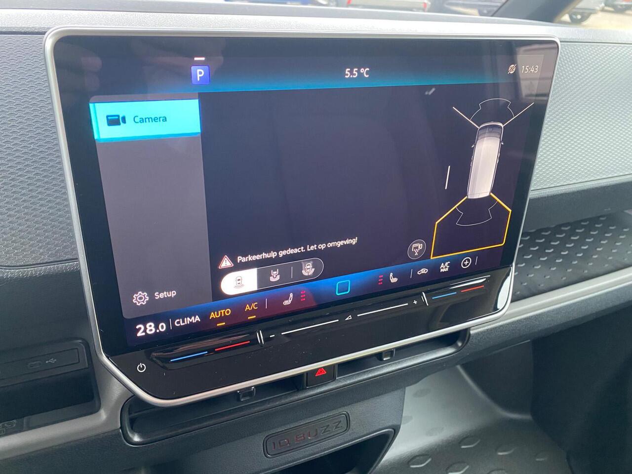 Volkswagen ID. Buzz Cargo Bedrijfswagens Economy Business 125 kW (170 pk) Elektromotor | Voorstoelen verwarmbaar | Bekleding, stof robuust | 360 graden camera | Trekhaak | Assistance pakket plus |