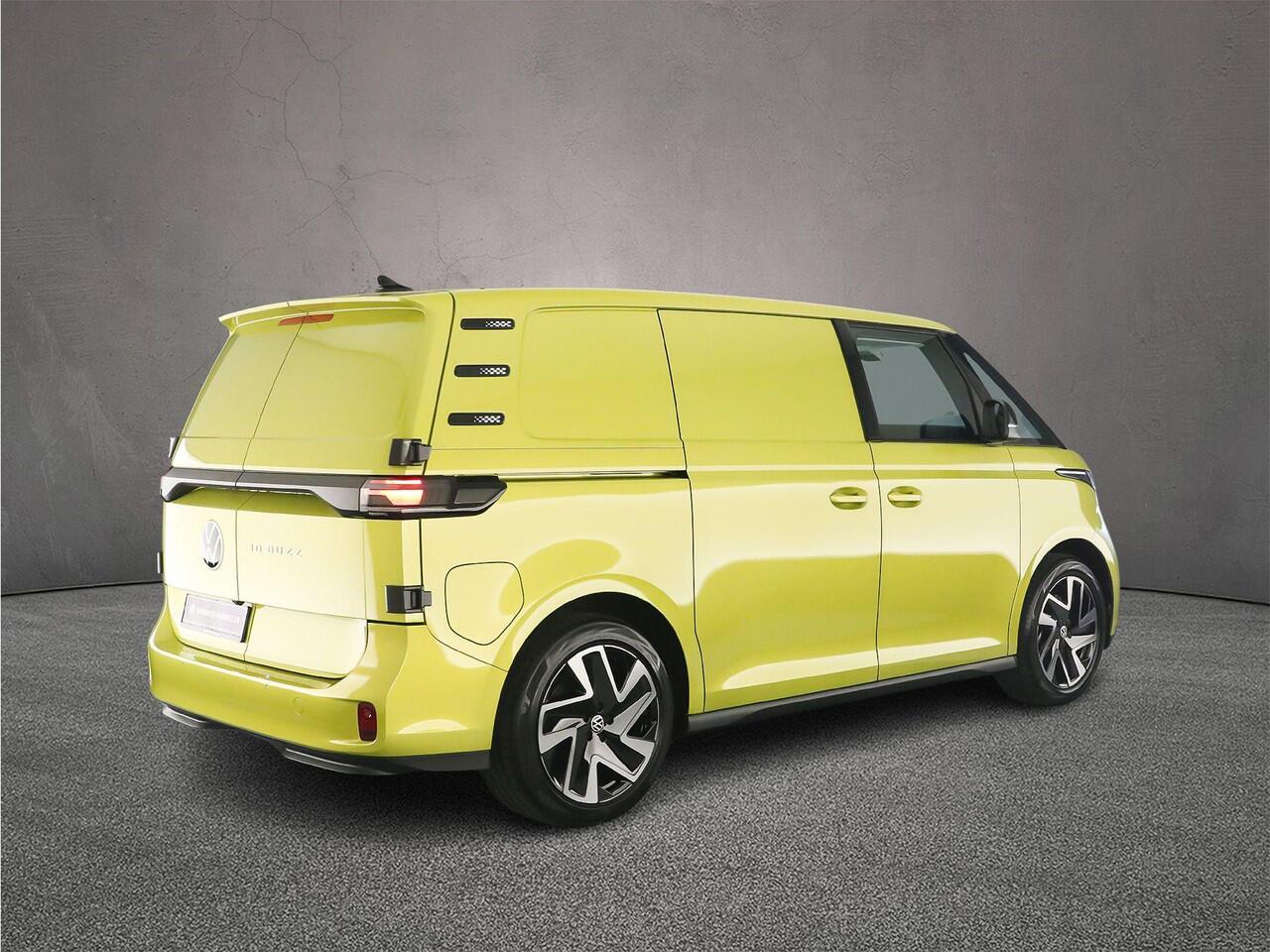 Volkswagen ID. Buzz Cargo Anniversary Edition 286pk 79 kWh > Gelimiteerde editie; netto prijs excl. BTW en kosten rijklaarmaken < | Trekhaak | Achterdeuren | Alarm |