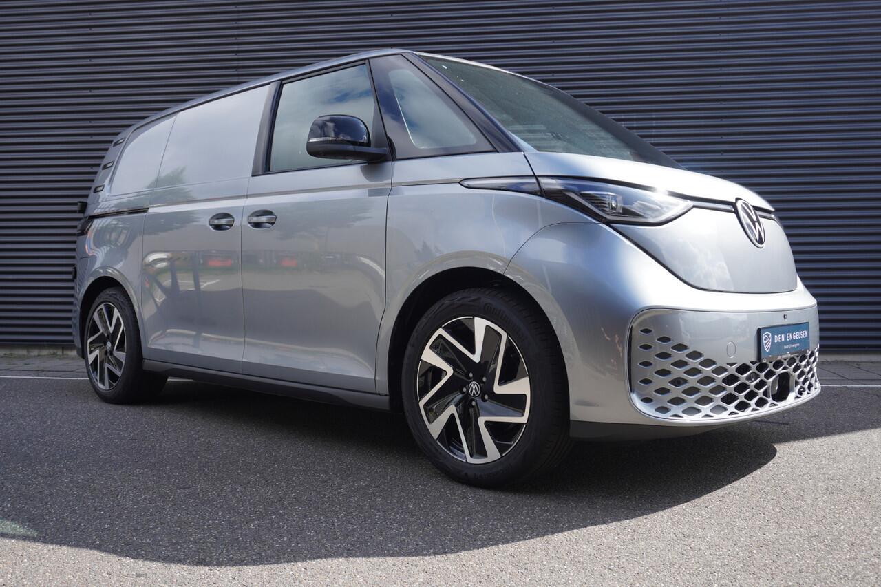 Volkswagen ID. Buzz Cargo ID. Buzz Cargo 340 pk 4-Motion ID. Buzz Cargo 340 pk 4-Motion, Anniversary Edition, Achteruitrijcamera, Bijrijdersbank, Navigatie, Achterdeuren zonder ruit, Warmtepomp