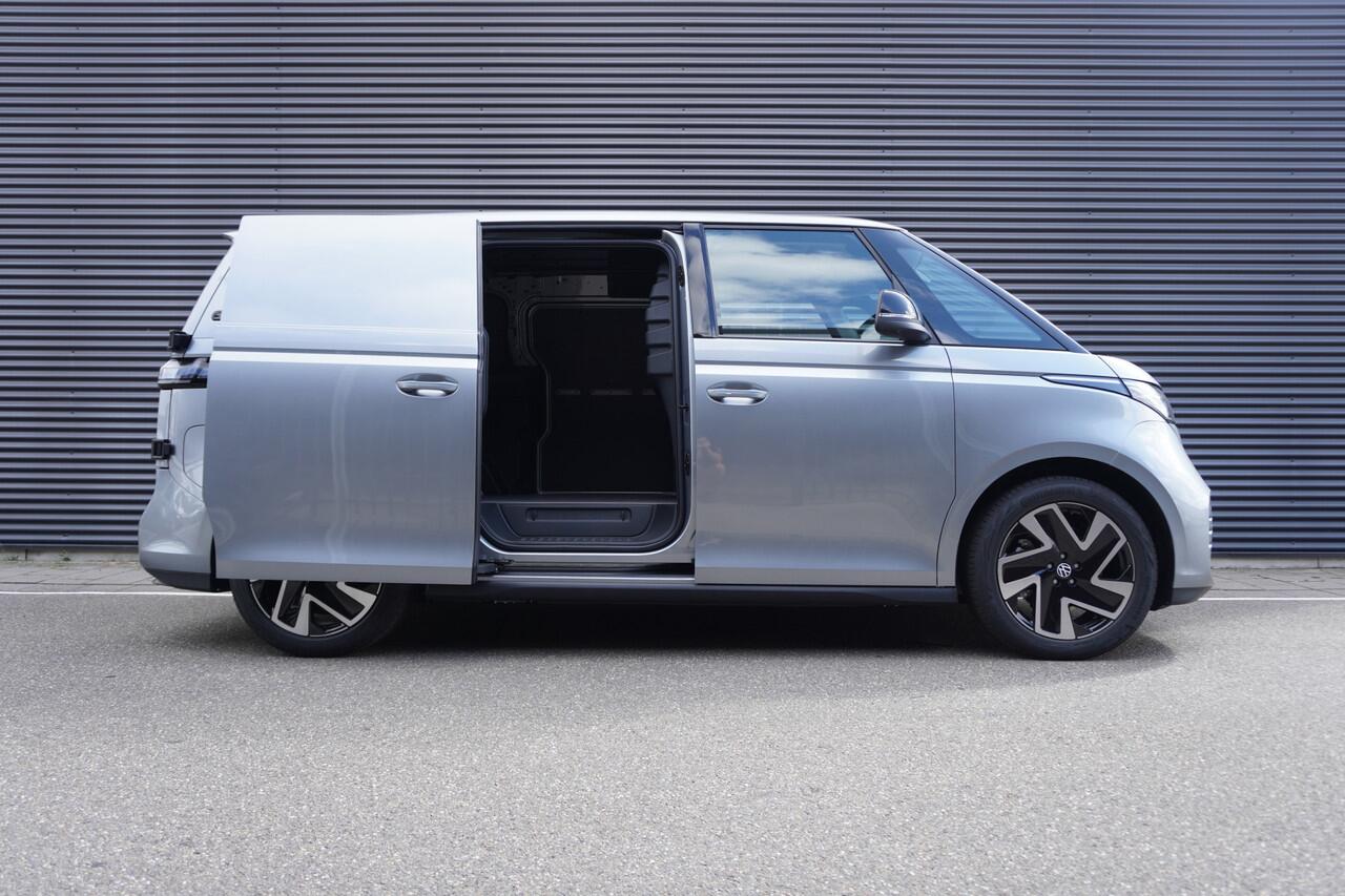 Volkswagen ID. Buzz Cargo ID. Buzz Cargo 340 pk 4-Motion ID. Buzz Cargo 340 pk 4-Motion, Anniversary Edition, Achteruitrijcamera, Bijrijdersbank, Navigatie, Achterdeuren zonder ruit, Warmtepomp