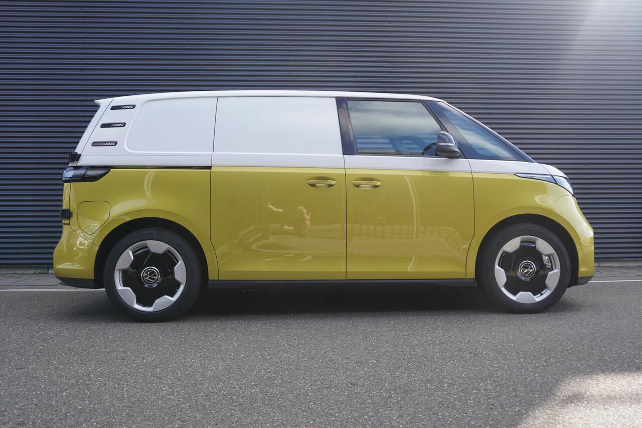 Volkswagen ID. Buzz Cargo ID. Buzz Cargo 340 pk 4-Motion ID. Buzz Cargo 340 pk 4-Motion, Anniversary Edition, Achteruitrijcamera, Comfortstoelen met armleuning, Navigatie, Achterdeuren zonder ruit, Trekhaak, Warmtepomp, Schuifdeur rechts en links