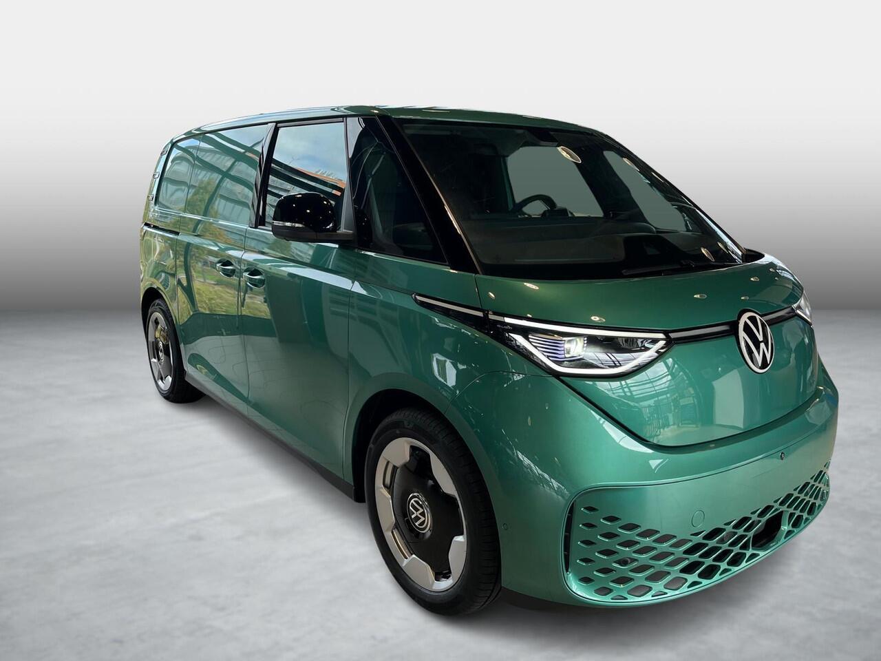 Volkswagen ID. Buzz Cargo Bedrijfswagens Anniversary Edition Elektromotor 4M 250kW (340 pk) | 4 Motion | Elektrische schuifdeur rechts | Open en close plus pakket | DAB+ | Achteruitrijcamera | Achterlichten LED | Bijrijdersstoel in plaats van bijrijdersbank inclusief ISOFIX |