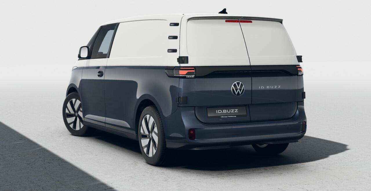Volkswagen ID. Buzz Cargo Anniversary Edition 286pk 86kWh > Gelimiteerde editie; netto prijs excl. BTW en kosten rijklaarmaken < | Climatronic | Achterdeuren | Trekhaak |