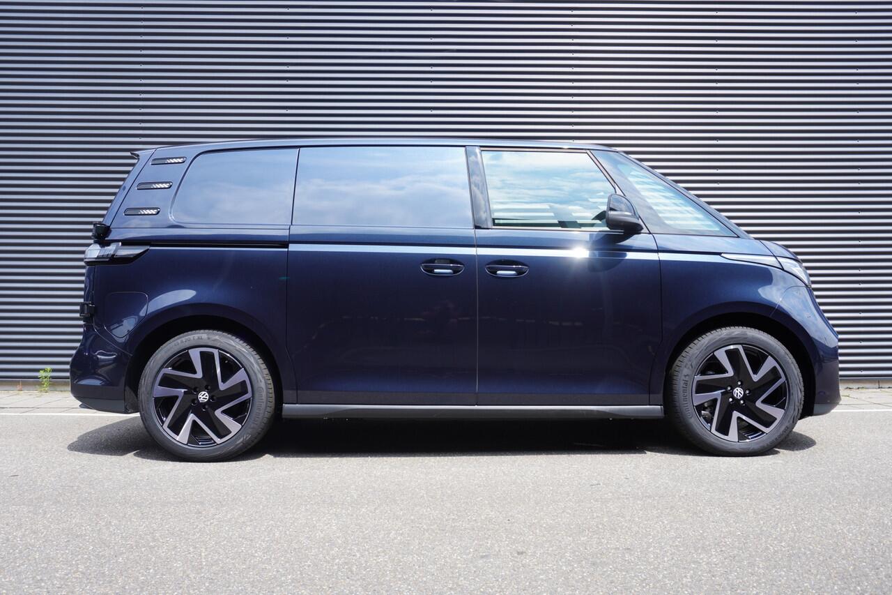 Volkswagen ID. Buzz Cargo ID. Buzz Cargo 340 pk 4-Motion ID. Buzz Cargo 340 pk 4-Motion, Bulli, Achteruitrijcamera, Comfortstoelen met armleuning, Navigatie, Achterdeuren zonder ruit, Trekhaak
