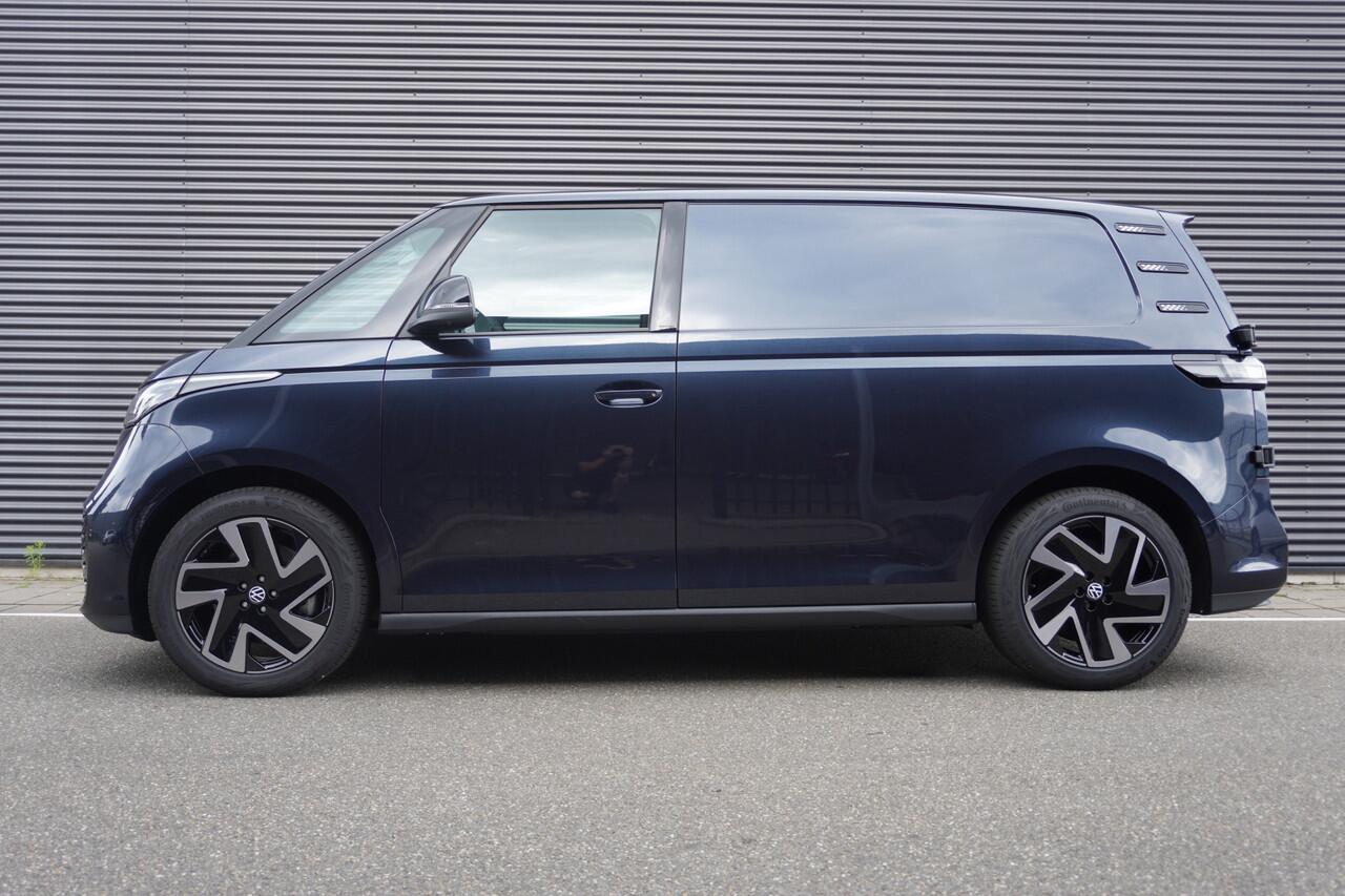 Volkswagen ID. Buzz Cargo ID. Buzz Cargo 340 pk 4-Motion ID. Buzz Cargo 340 pk 4-Motion, Bulli, Achteruitrijcamera, Comfortstoelen met armleuning, Navigatie, Achterdeuren zonder ruit, Trekhaak