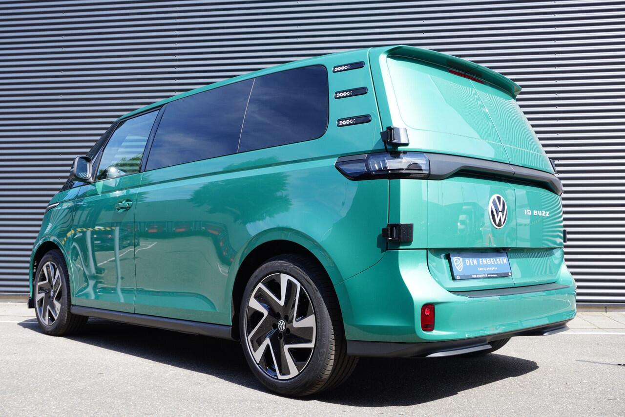 Volkswagen ID. Buzz Cargo ID. Buzz Cargo 340 pk 4-Motion, Anniversary Edition, Glass look panelen, Frontlip, Ondergrille hoogglans zwart, Navigatie, Achterdeuren zonder ruit, Trekhaak