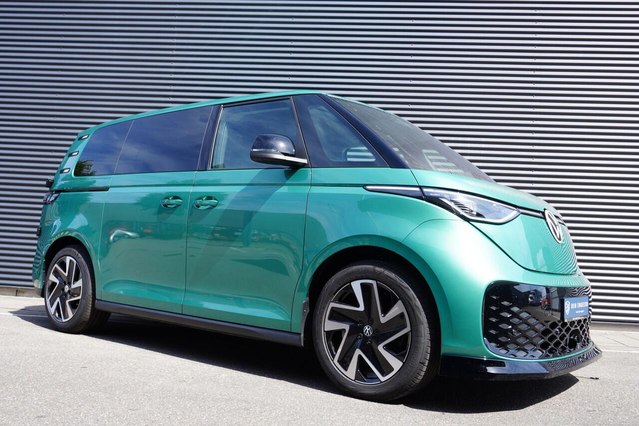 Volkswagen ID. Buzz Cargo ID. Buzz Cargo 340 pk 4-Motion, Anniversary Edition, Glass look panelen, Frontlip, Ondergrille hoogglans zwart, Navigatie, Achterdeuren zonder ruit, Trekhaak